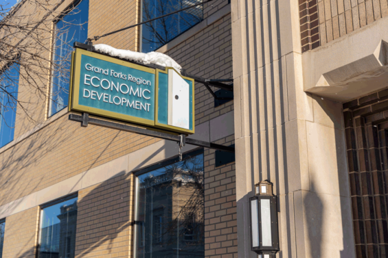 The front entrance of the Grand Forks Region EDC.
