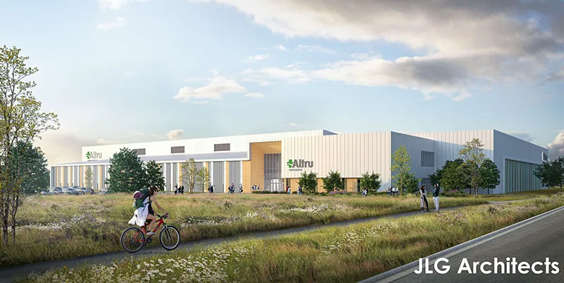 A rendering of the outside of the Altru Sports Complex